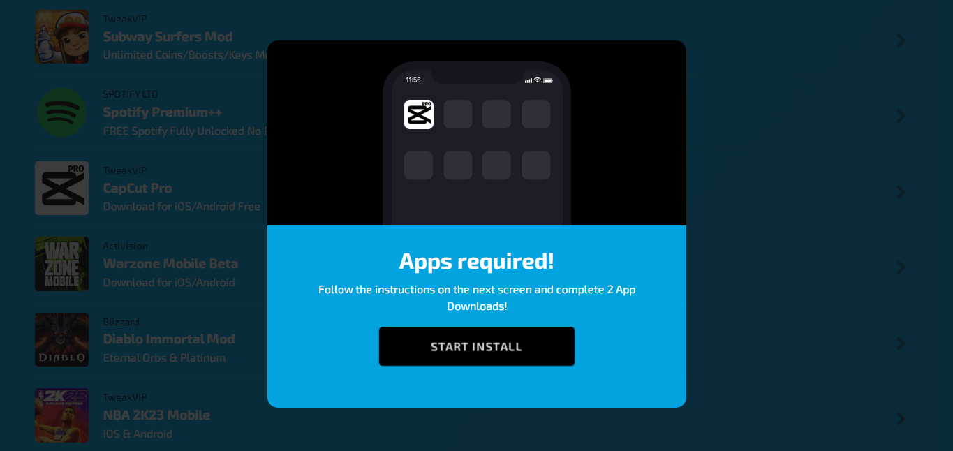 A popup box will appear asking you to start the installation